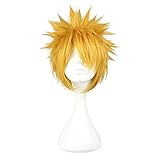 COSPLAZA Cosplay Wig Silver White Blonde Black Short Anime Full Hair