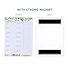 Minimalmart Magnetic Meal Planner Notepad - Food Planning Organizer and Grocery List Pad, Premium 52 Pages, with Tear Away Perforated Shopping List