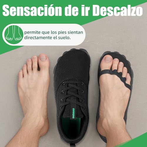SAGUARO Unisex Barefoot Shoes Non-Slip and Lightweight Trail Running Shoes, Size 36-48