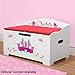 DIBSIES Personalization Station Personalized Modern Expressions Toy Box - White (Princess)