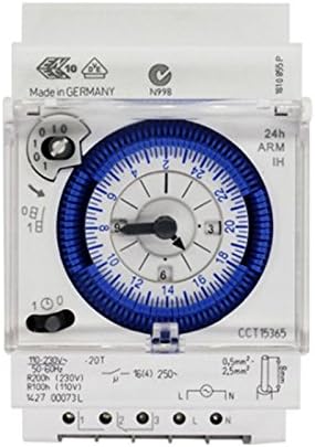 JIALIUJ SUL 181d Analog 24 Hours 3-Module Segment Mechanical DIN Rail Timer Switch with Power Reserve SUL181d