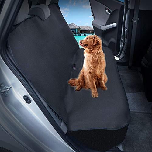 TanYoo Car Seat Cover Waterproof Car Seat Protector Non-Slip SBR Vehicle Best Protection for Sweat, Stains & Smell, Fit for Most Sedan Cars, SUVs, Black (54x51 Inch)【1 PCS】