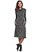 Womens Cowl Neck Long Sleeve Lightweight Sweater Dress w/pockets