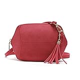 Womens Leather Shoulder Bag Satchel Solid Color