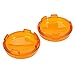 ZYTC Amber Harley Turn Signal Lens Covers Lenses Pack of 2
