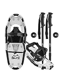 ALPS Light Weight Kids Snowshoes, Boys & Girls +Trekking Poles,Carrying Tote Bag 14