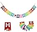 Birthday Decorations,Happy Birthday Banner, Stylish Colorful Birthday Bunting Sign, Birthday Party Supplies
