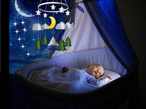 Baby Crib Mobile by Giftsfarm, Starry Woodland Night Nursery Decoration, Crib Mobile for Boys and Girls by GIFTSFARM