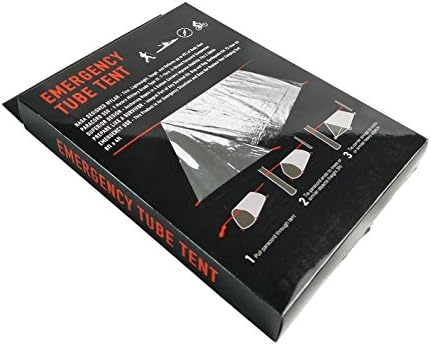 Zoophyter Emergency Foil Mylar Thermal Tube Tent Bivvy 96" x 48"