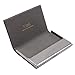 Y&G CC1005 Grey Business Fashion Card Holder Black Leather PU Card Case Fashion Gentlemen