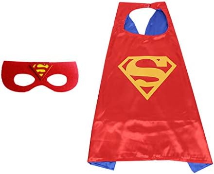 GradPlaza Children Super Hero Capes and Masks Kids Role Play Costume Dress up Cloak