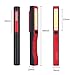 PROZOR 3W COB 1W LED Mini Work Light Magnetic Inspection Lamp USB Rechargeable Hand Torch Cordless Flexible With 80CM USB to MICRO USB Cable And 3.7v 800mAh Built-in Baterry Red