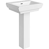 PROFLO PF1081 Bathroom Sink Pedestal Base Only for PF1181 and PF1184 - Base Only - White
