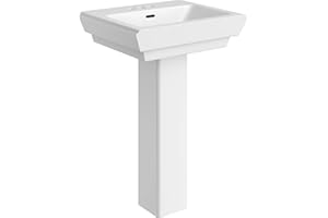 PROFLO PF1081 Bathroom Sink Pedestal Base Only for PF1181 and PF1184 - Base Only - White