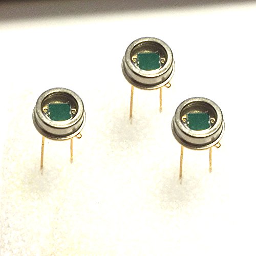 Shine Gold Electronices 3pcs Photodiode 320 to 720nm Visible Llight Detector 3x3mm Area Metal Pacakge 580nm Silicon Photodiode
