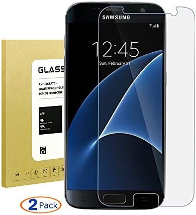For Galaxy S7 Screen Protector ,Boogak [2Pcs] HD Ultra Clear [Anti-Bubble] [Anti-Scratch] Anti-fingerprint Screen Protector for Samsung Galaxy S7