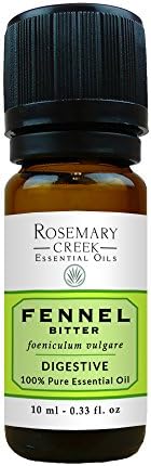 Fennel Bitter Essential Oil โ 100% Pure and Natural โ for Digestion and Use in Massage Therapy โ by Rosemary Creek Essential Oils (10 ml (1/3 oz))