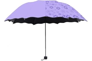 Vasiumic -Changing Floral Umbrella with UPF50+ UV Blackout Coating, 3-Fold Compact Portable Sun & Outdoor Camping Hiking – 10