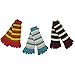 RSG Hosiery Funky Striped Toe Socks Kids/Children 3-Pack (Purple/Blue/Hot Pink)