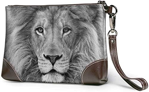 クールなライオン クラッチバッグ レビューを書けば送料当店負担 セカンドバッグ ハンドバッグ 長財布 高級 な本革 男女兼用 大容量携帯便利 出張 旅行 軽量 人気 ストラップ付き