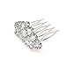 Elesa Miracle 12pc Girl Hair Accessories Rhinestone Tiara Crown Hair Comb Value Set, Princess Flower Girl Wedding Party Favor Hair Jewelry
