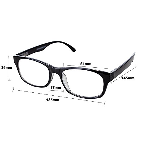 Reading Glasses, Prescription Eyeglasses Two Pack of Fashion Readers 1.