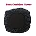 Loghot Pure Color Stretch Fabrics Chair Covers Computer Office Universal Stretch Rotating Chair Cover (Black)