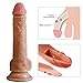 Realistic Dildos Dildo with Strong Suction Cup 8.27inch Lifelike Silicone Dong, Flexible Cock with Curved Shaft and Balls for Vaginal G-spot and Anal Play, Sex Toy for Women Couples