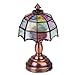 Tinksky 112 Dollhouse Miniature Umbrella Shape Lampshade LED Desk Lamp Light