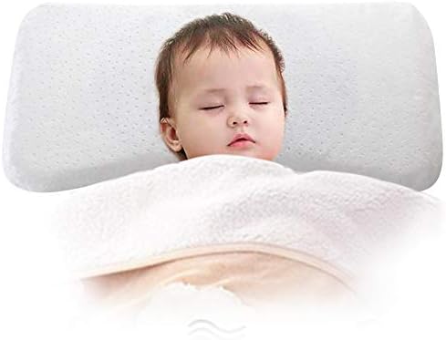 Baby Pillows for Flat Head, Memory Foam Baby Pillow,Anti-Flat Head Syndrome - Breathable Gel Memory Foam for Toddler Newborn Baby for Sleeping Newborn