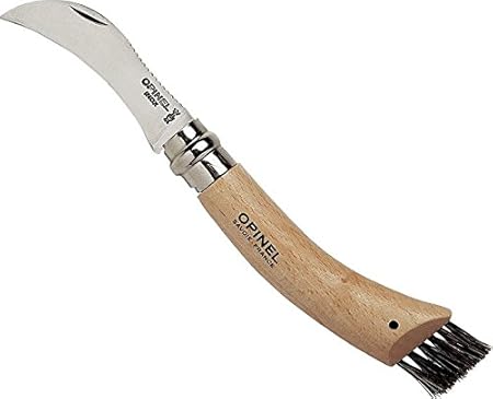 Opinel Pilzmesser - Sandvik Stahl - Buchenholz - Wildschweinborsten