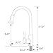 Comllen Best Commercial Single Handle Pull Out Sprayer Stainless Steel Kitchen Sink Faucet, Pull Down Kitchen Faucets Brushed Nickel