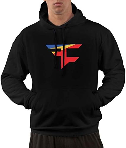 Chayefl Mens Pullover Hoodie, Faze Clan Team Logo Hooded Sweatshirt Aesthetic Hoodies for Men