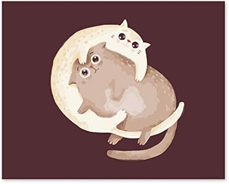 Superlucky Peinture Numérique Chat Blanc Et Cadeaux De