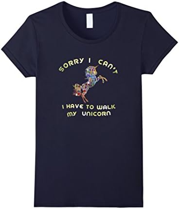 Womens Trendy Unicorn T Shirt for Teen Girls and Boys Gift Idea Large Navy