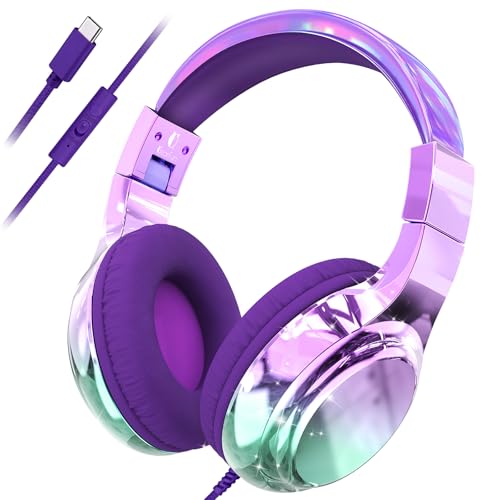 QearFun USB C Kids Wired Headphones