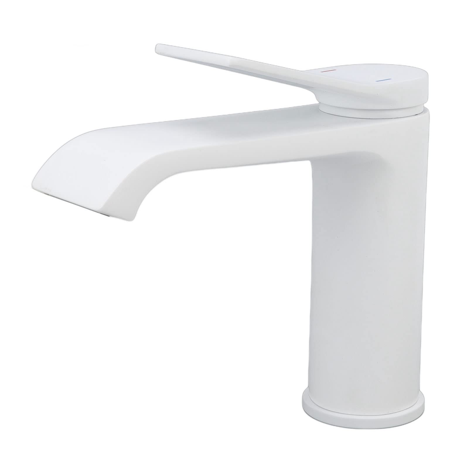 Sink Faucet G1 Bathroom Cabinet Toilet Basin Tap Outlet Waterfall 2 Thread Colour White Bathroom Faucet Kitchen Fauceet Commercial Sinks (Short Style)