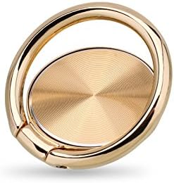 Finger Ring Stand,Snnisttek 360° Rotary Cell Phone Finger Holder Loop Grip Mount Universal Smartphone Kickstand for iPhone X,iPhone 8/7, iPhone 6/6s Plus,iPad, Samsung Galaxy S8/S9,Huawei (Gold)
