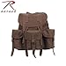 Rothco Mini Alice Pack – Heavyweight 18 OZ Cotton Canvas Rucksack – 20L Capacity – Earth Brown