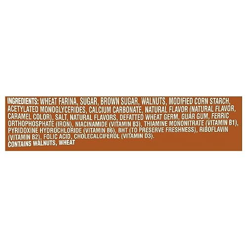 CREAM OF WHEAT INSTANT HOT CEREAL TO-GO CUPS, MAPLE BROWN SUGAR WALNUT, 2.29 OUNCE