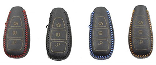 Amooca Smart Key Fob Replacement Ring For Ford EcoSport Kuga Fiesta Mondeo Yellow