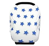 Infant Car Seat Cover & Baby Nursing Cover for Infants & Toddlers - It is Multi-Use Shopping Cart Cover, High Chair Cover and Infinity Scarf - Breathable and Stretchy