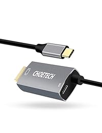 USB C a HDMI adaptador con puerto de carga PD (4 K   60Hz), techdoty USB tipo C a HDMI cable adaptador para 2016 2017 Macbook pro, MacBook 2015 2016, Samsung Galaxy Note 8 S8 S8 Plus, Huawei Mate 10 Pro