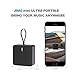Bluetooth Speaker Portable Wireless Mini Speaker by JIMO (Splash Proof, Light Weight, Ideal for Kids, Beach, Travel, Yoga, Outdoor) Black