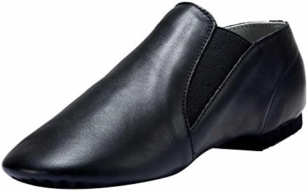 Dynadans Jazz Shoe Leather Slip On with Elastics (Big Kid/Little Kid/Toddler)