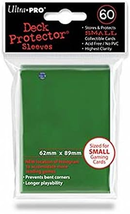 Ultra Pro SLEEVES 60 d10 Card Game (Small, Green), 60ct
