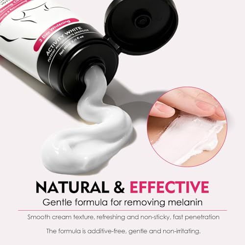 Niacinamide Body Lightening Cream, Underarm and Intimate Lightening Cream, Intimate Whitening Cream for Armpits, Knees, Inner Thigh and Sensitive Areas, Moisturizing and Uniforming Action