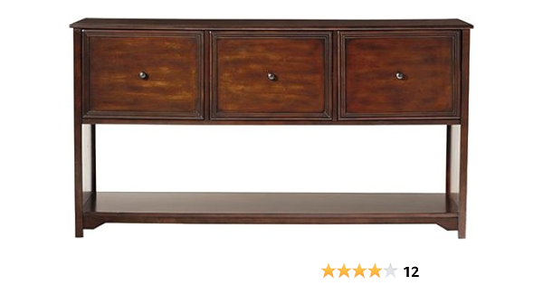 Amazon Com Home Decorators Collection Oxford 3 Drawer File Cabinet 3 Drwr Console Chestnut Home Kitchen