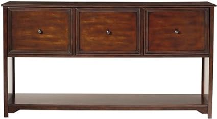 Oxford 3 Drawer File Cabinet 3 Drwr Console Chestnut By Home