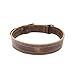 Hide & Drink, Rustic Leather Dog Collar for Medium Size Dog (12 to 21 in.) (1.25 in.) Wide, Handmade Includes 101 Year Warranty (Bourbon Brown)